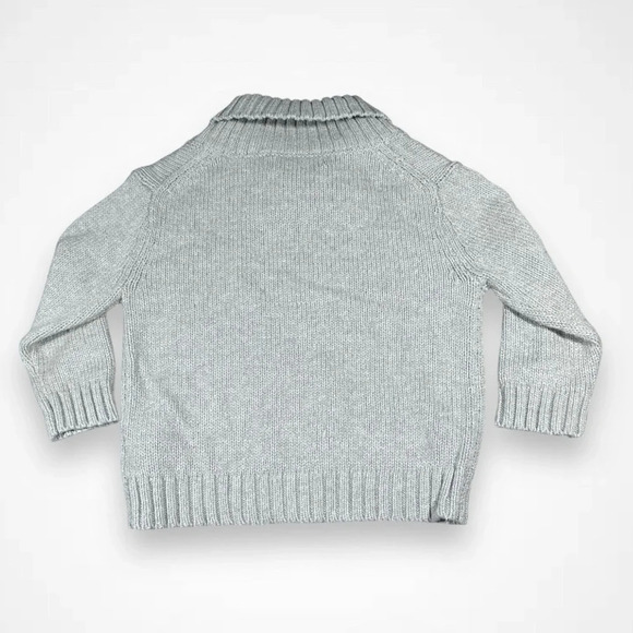 4/$20  Cherokee Light Gray Knitted Sweater - Picture 3 of 4
